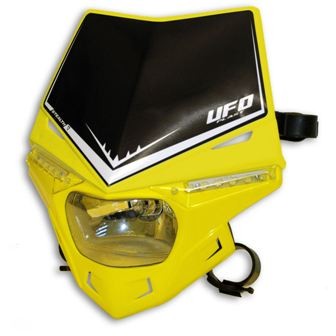 UFO - Careta de far UFO Stealth (homologada) en groc