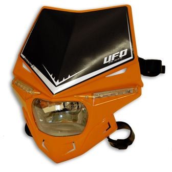 UFO - Careta de far UFO Stealth (homologada) en taronja